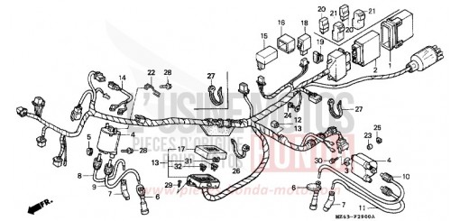 WIRE HARNESS NTV650T de 1996